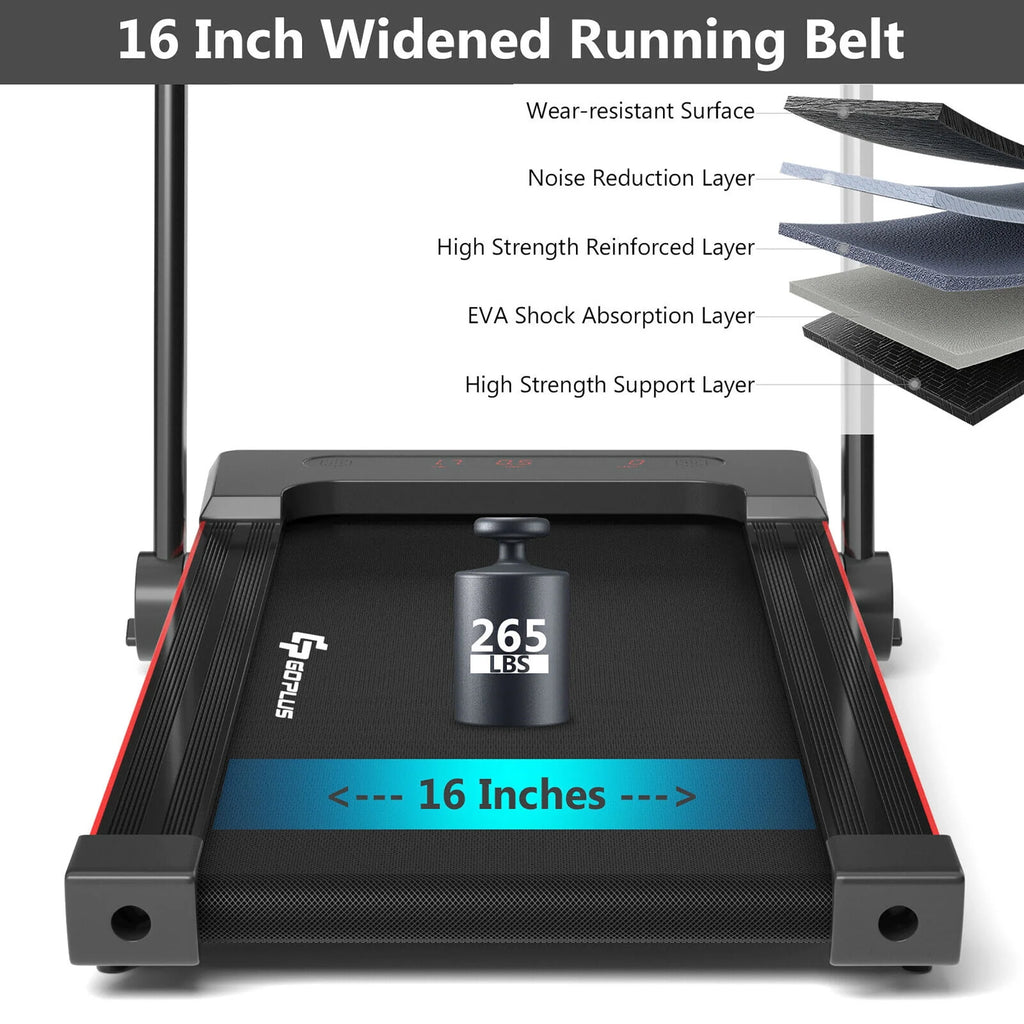 2.25HP 3-in-1 Folding Treadmill Black U249