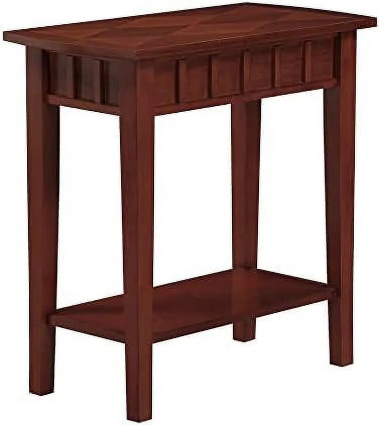 Mahogany End Table With Shelf X3566