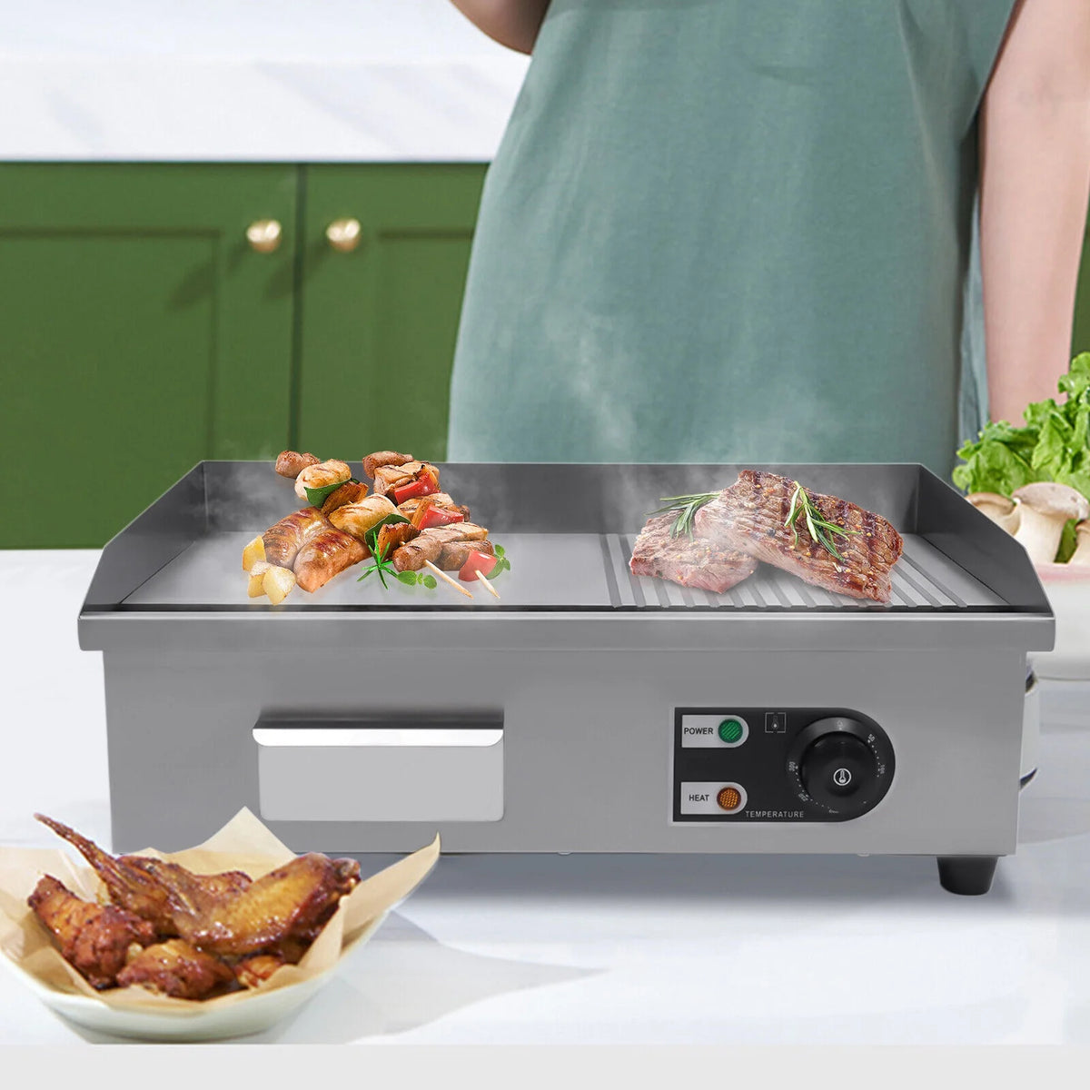 1600w 22" Electric Tabletop Griddle Z514