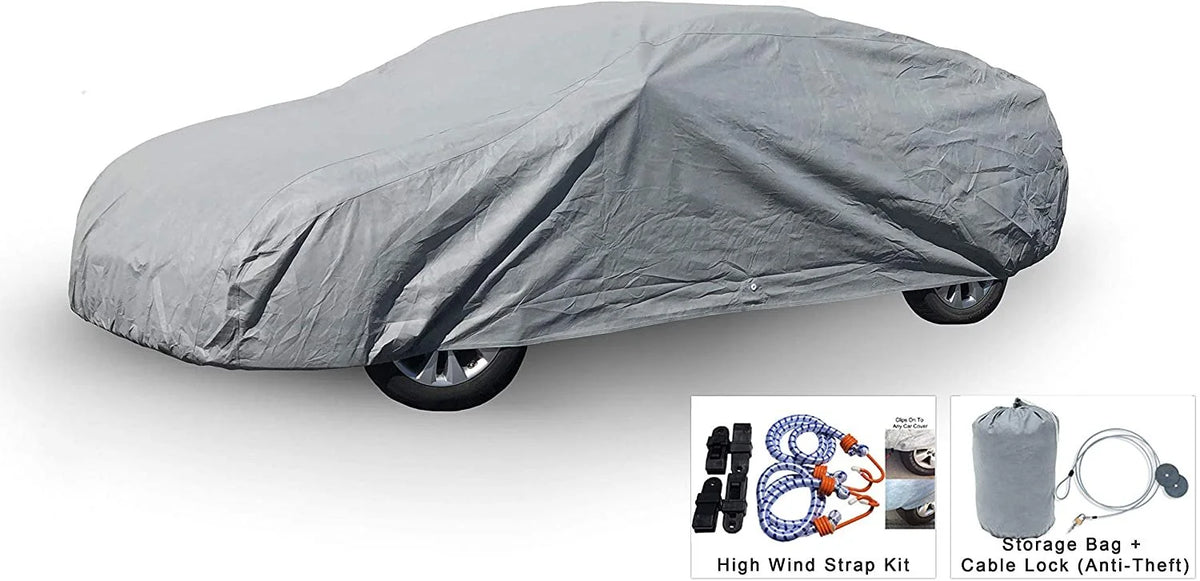Car Cover with Fleece Lining, Wind Straps M831646