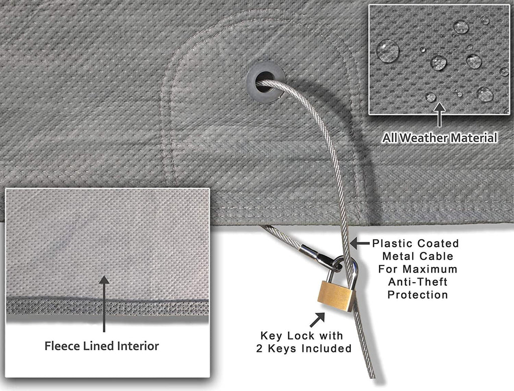 Car Cover with Fleece Lining, Wind Straps M831646