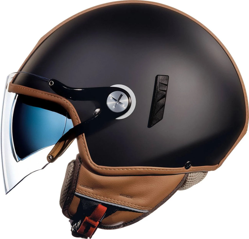 Black-Brown Jet Helmet, Size Xs K559117