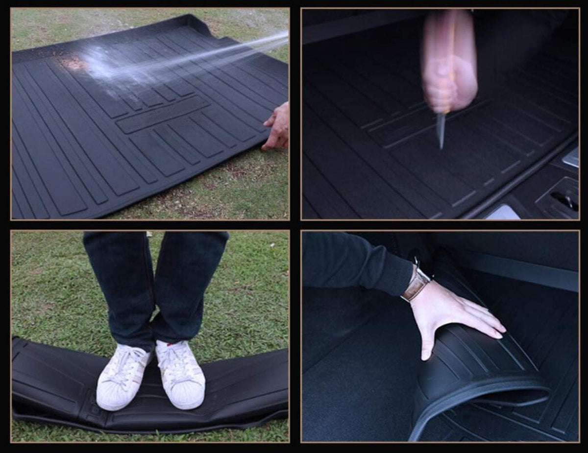 Black Heavy Duty Rubber Waterproof Rear Cargo Tray Trunk Floor Mat Protector A948748