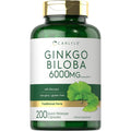 Ginkgo Biloba Capsules 6000mg 200 Count Supplement B1646
