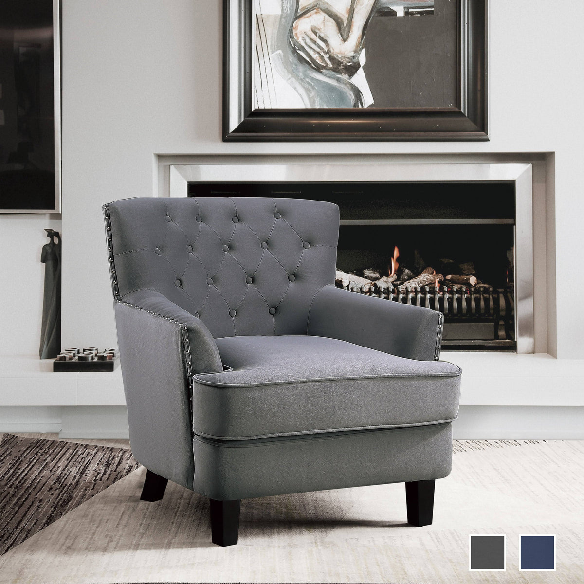 Grey Accent Chair L847108