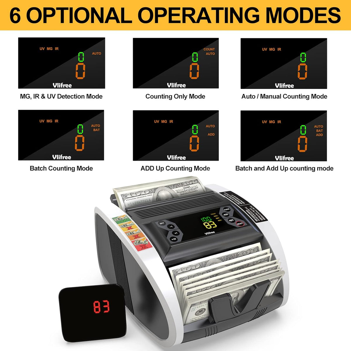 Bill Counter Machine with Counterfeit Detection I9783