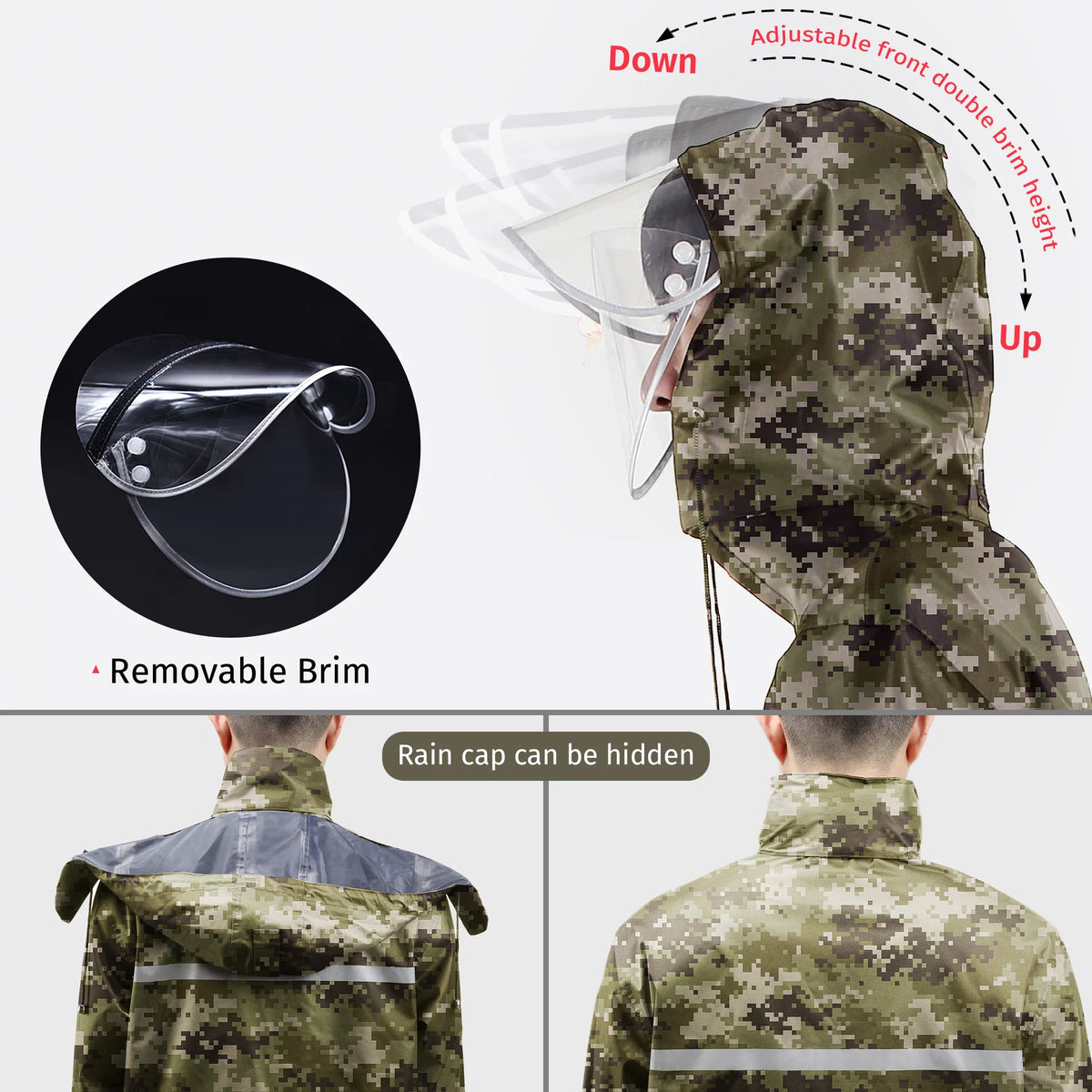 Waterproof Breathable Rain Suit Jacket & Trouser T76267
