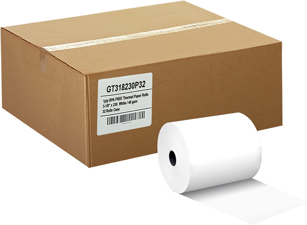 Thermal Paper Receipt Rolls 3 1/8 x 230 ft 32 Rolls W144989