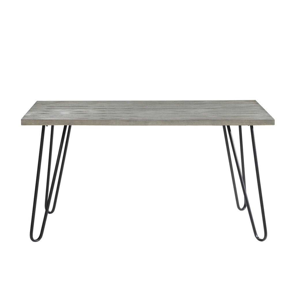 Rectangular Wooden Dining Table with 4 Velvet Chairs Y7253