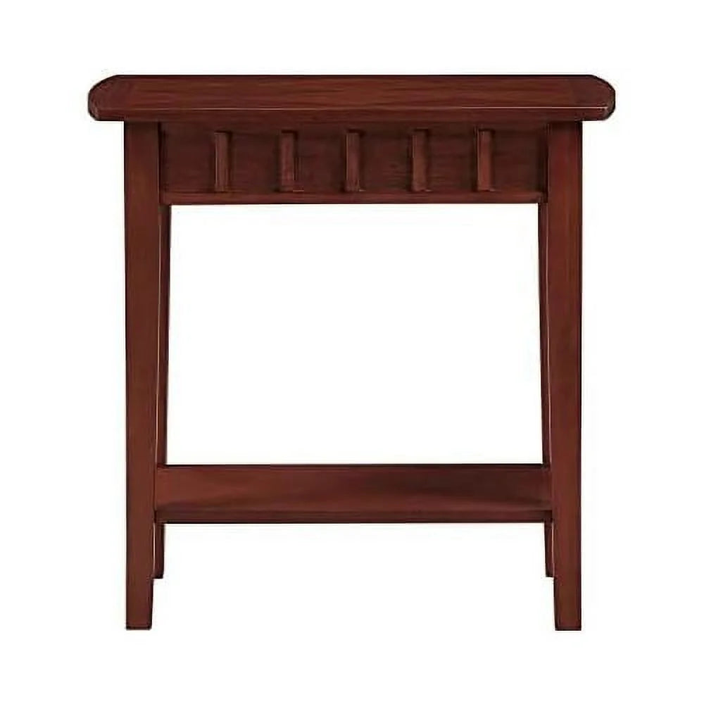 Mahogany End Table With Shelf X3566