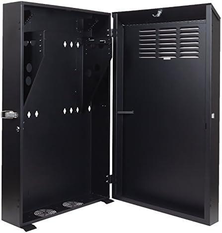5U Vertical Wall Mount Enclosure Black Q203925