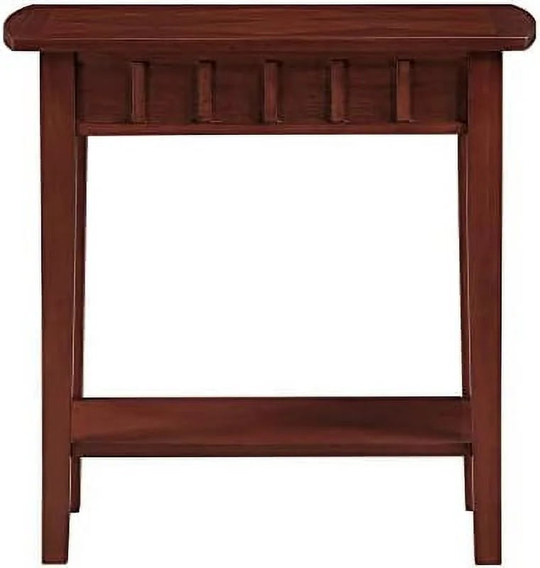 Mahogany End Table With Shelf X3566