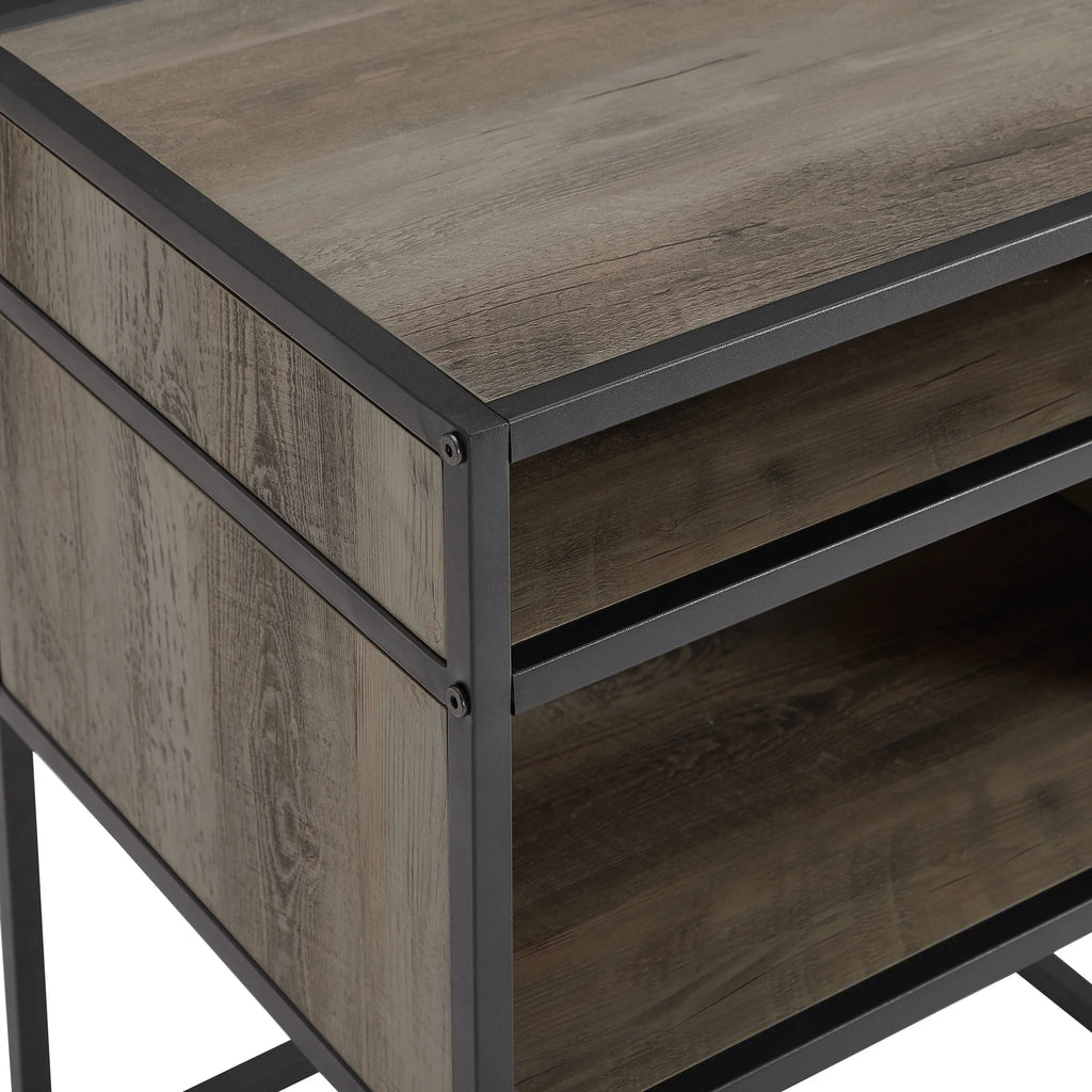 Mixed Material End Table N839576