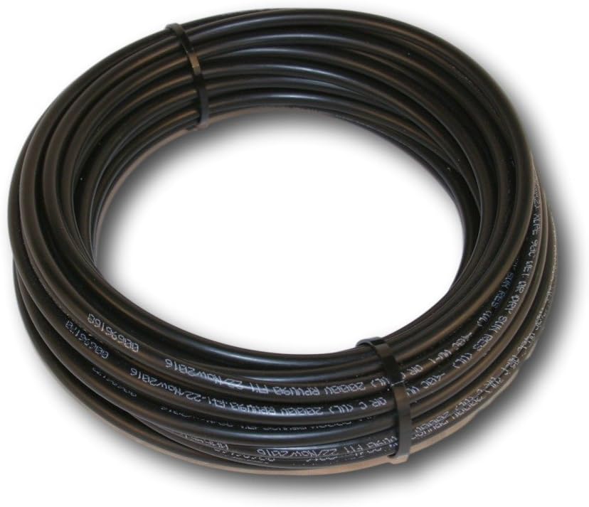50' Bulk Black Copper #10 AWG PV Wire with Tough XLPE Pack of 2 J204