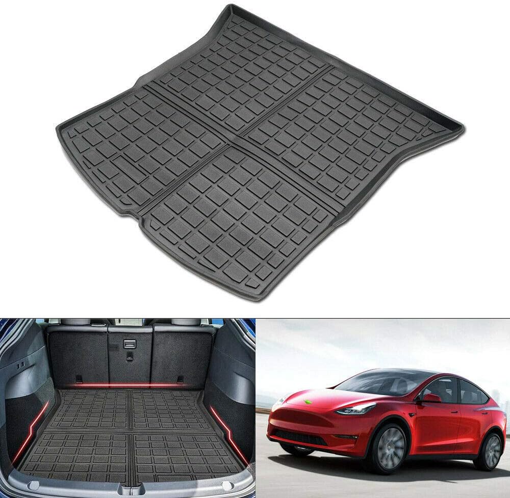 Black Heavy Duty Rubber Waterproof Rear Cargo Tray Trunk Floor Mat Protector A948748