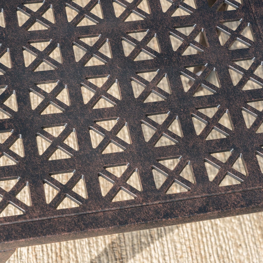 Bronze Finished Cast Aluminum Side Table E3995