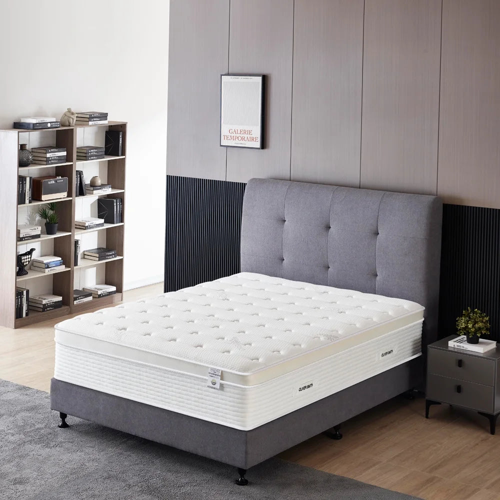 Full Size 16 Inch Memory Foam Pocket Spring Hybrid Mattress Y124841