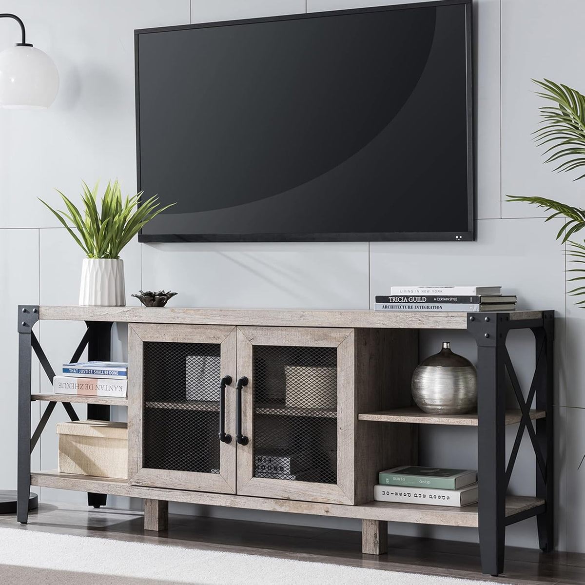 Wood TV Stand for 65 Inch TV B376