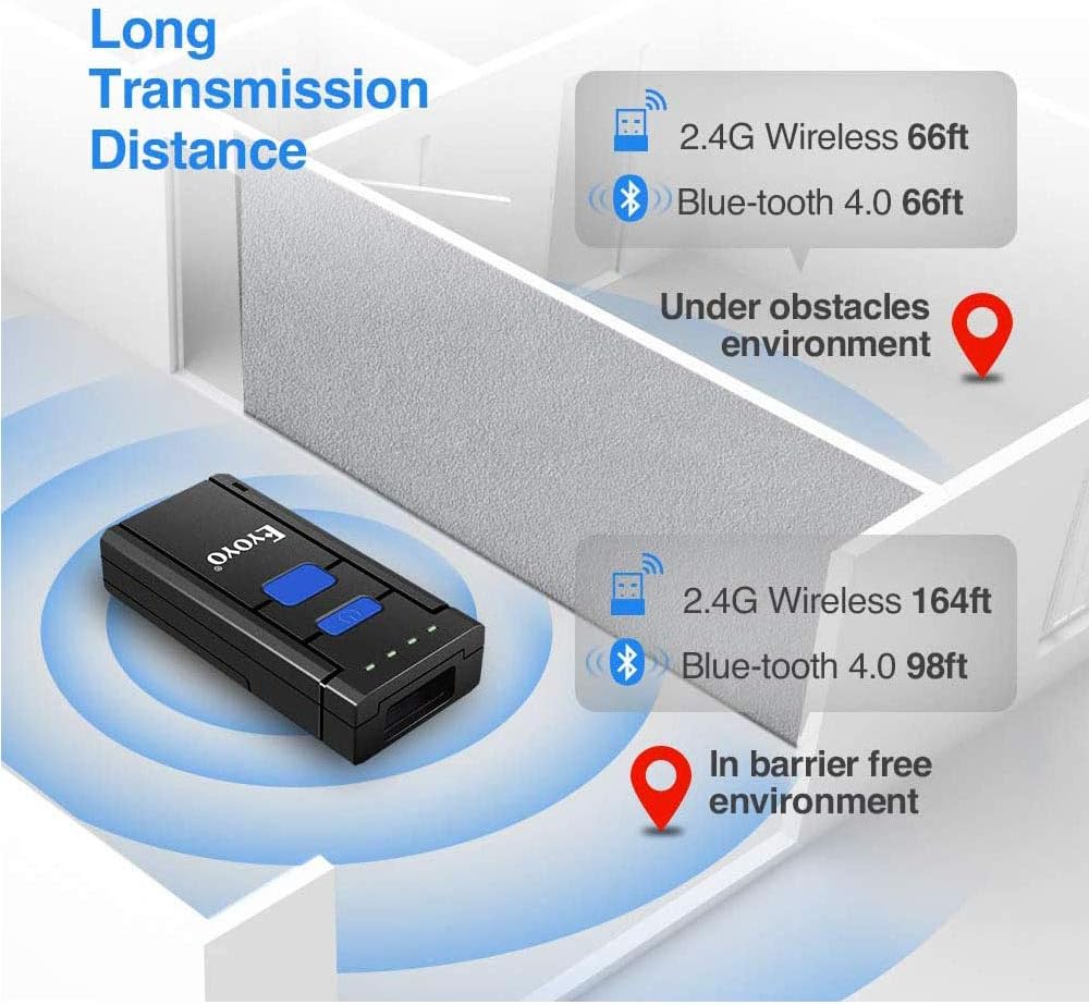 Portable 1D Wireless Bluetooth Barcode Scanner F232023