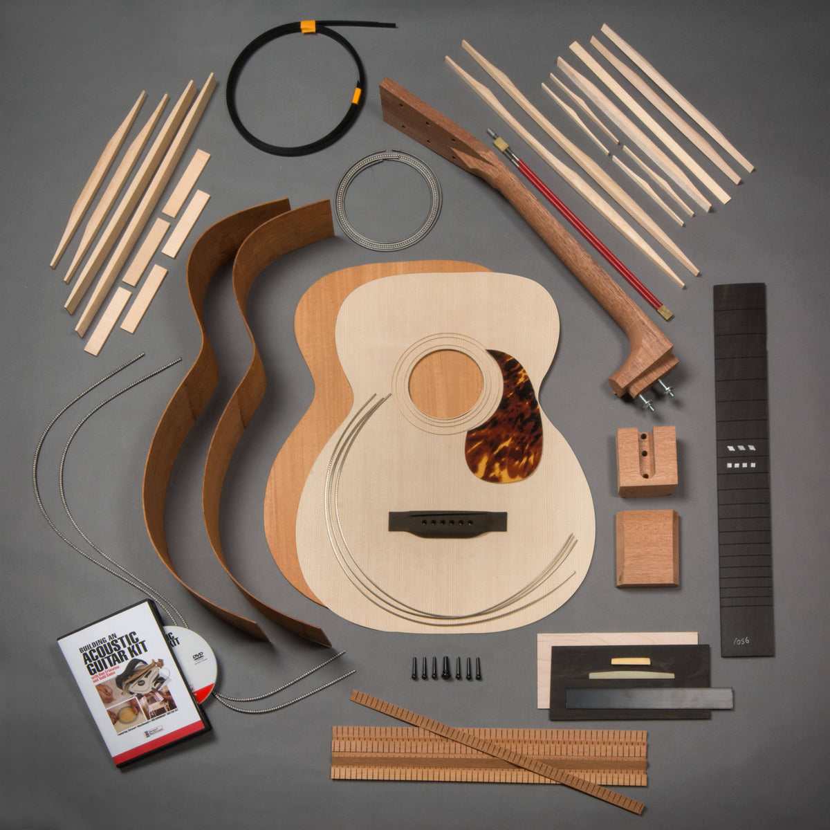 Acoustic Guitar Kit with Bolt-On Neck, Sitka Top, Mahogany Back & Sides I61373