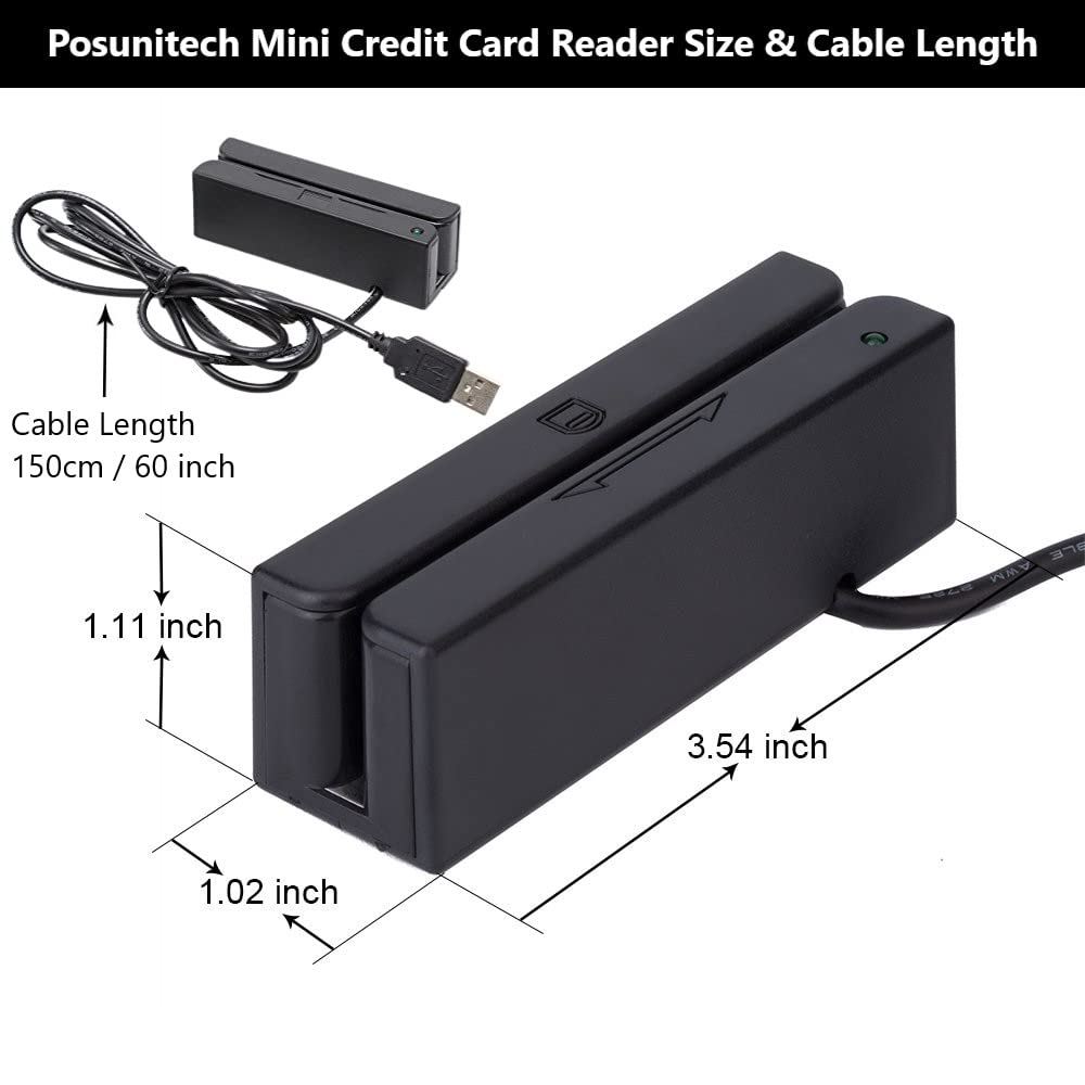 Magnetic Credit Card Reader 3 Tracks USB T5372