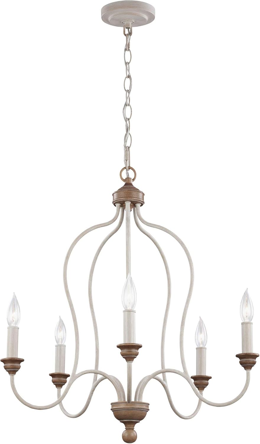 White 5-Light Candle Chandelier V157512