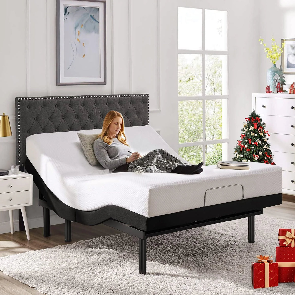 Twin Adjustable Bed Frame with Head and Foot Incline T899
