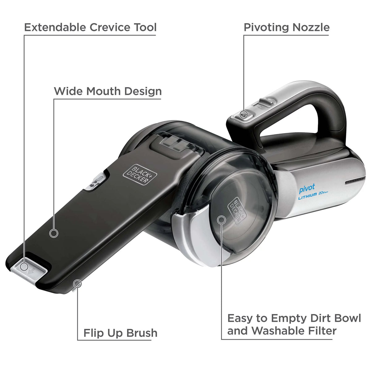 20V MAX Lithium Pivot Vac H723384