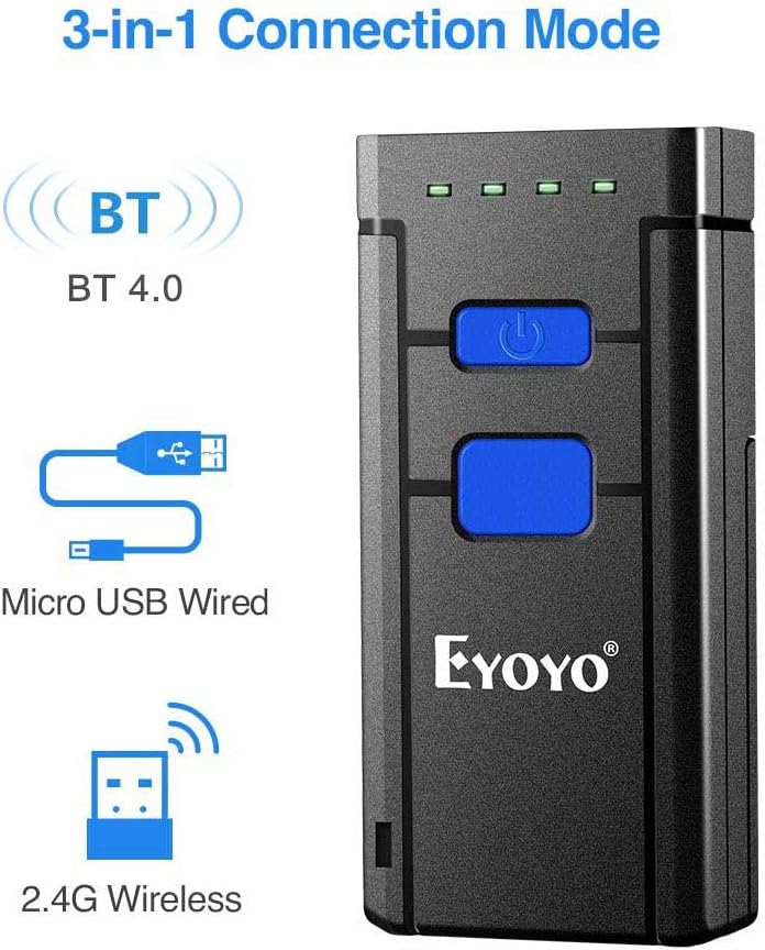 Portable 1D Wireless Bluetooth Barcode Scanner F232023