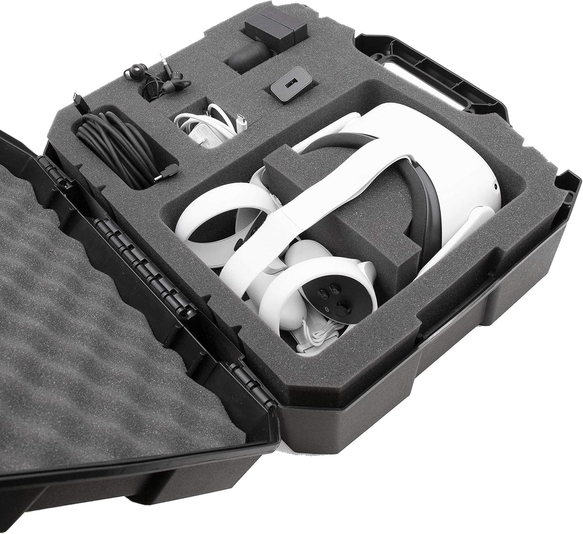 Hard Shell Travel Case for VR Headset with Custom Compartments D172857