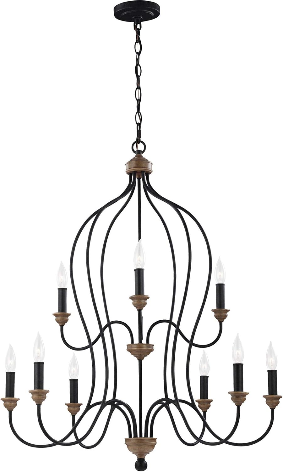 White 5-Light Candle Chandelier V157512