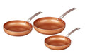 3 Piece Ceramic Coated Frying Pan Cookware Set W61374