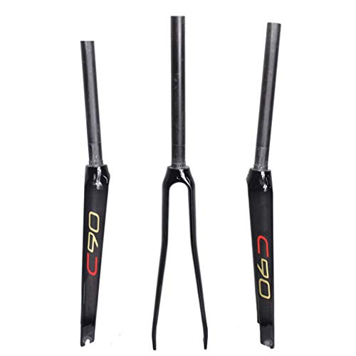 700C 1-1/8" 28.6mm Carbon Fiber Bike Front Fork D3836