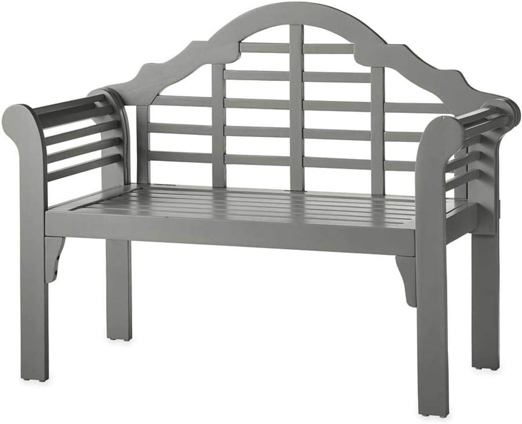 Black Eucalyptus Wood Garden Bench P4090