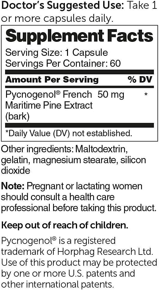 60 Capsules Pycnogenol K39387