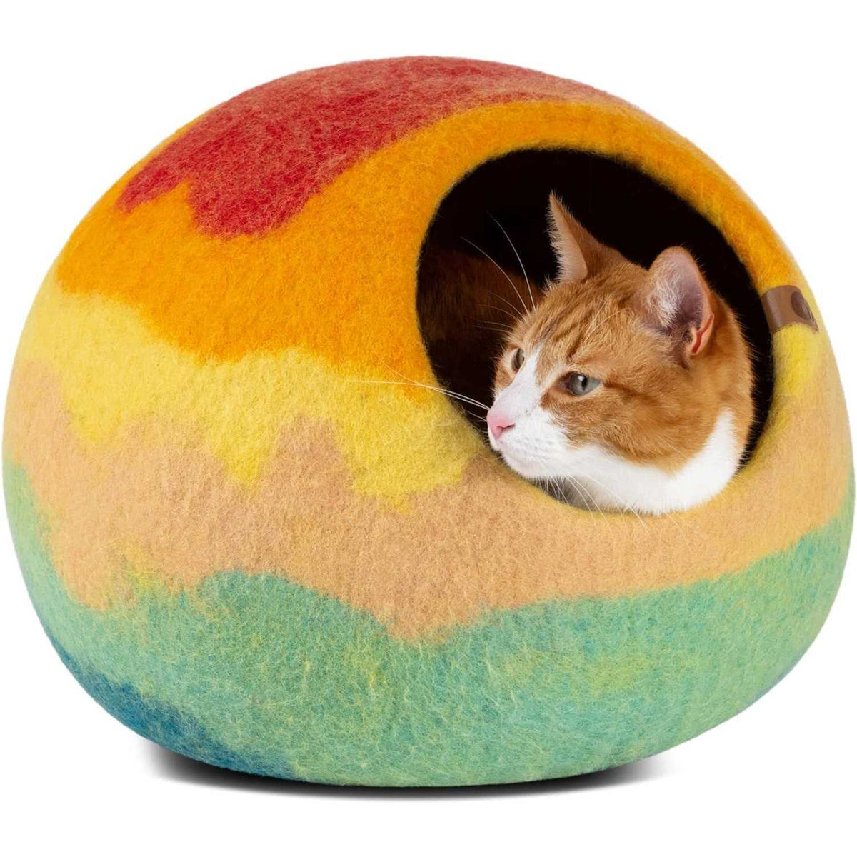 Felt Cat Bed Cave 100% Merino Wool Cat Bed U9058