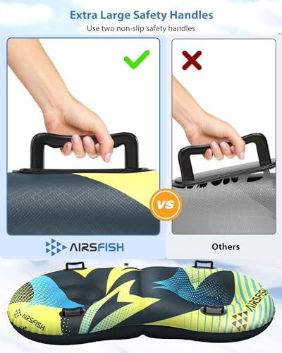 Inflatable Snow Sled with Towable Leash B116446