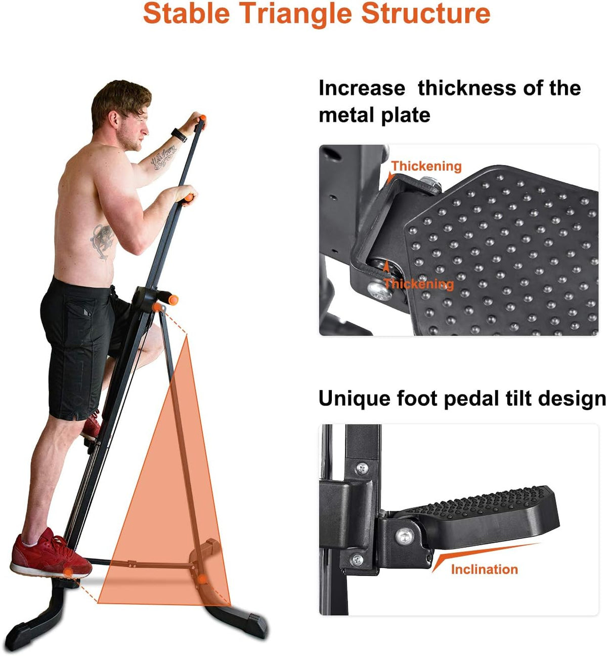 Folding Vertical Climber Stair Stepper C383