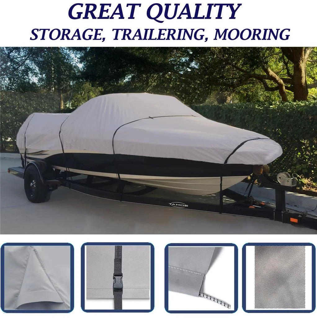 Grey Boat Cover for Outboard Boat R132336