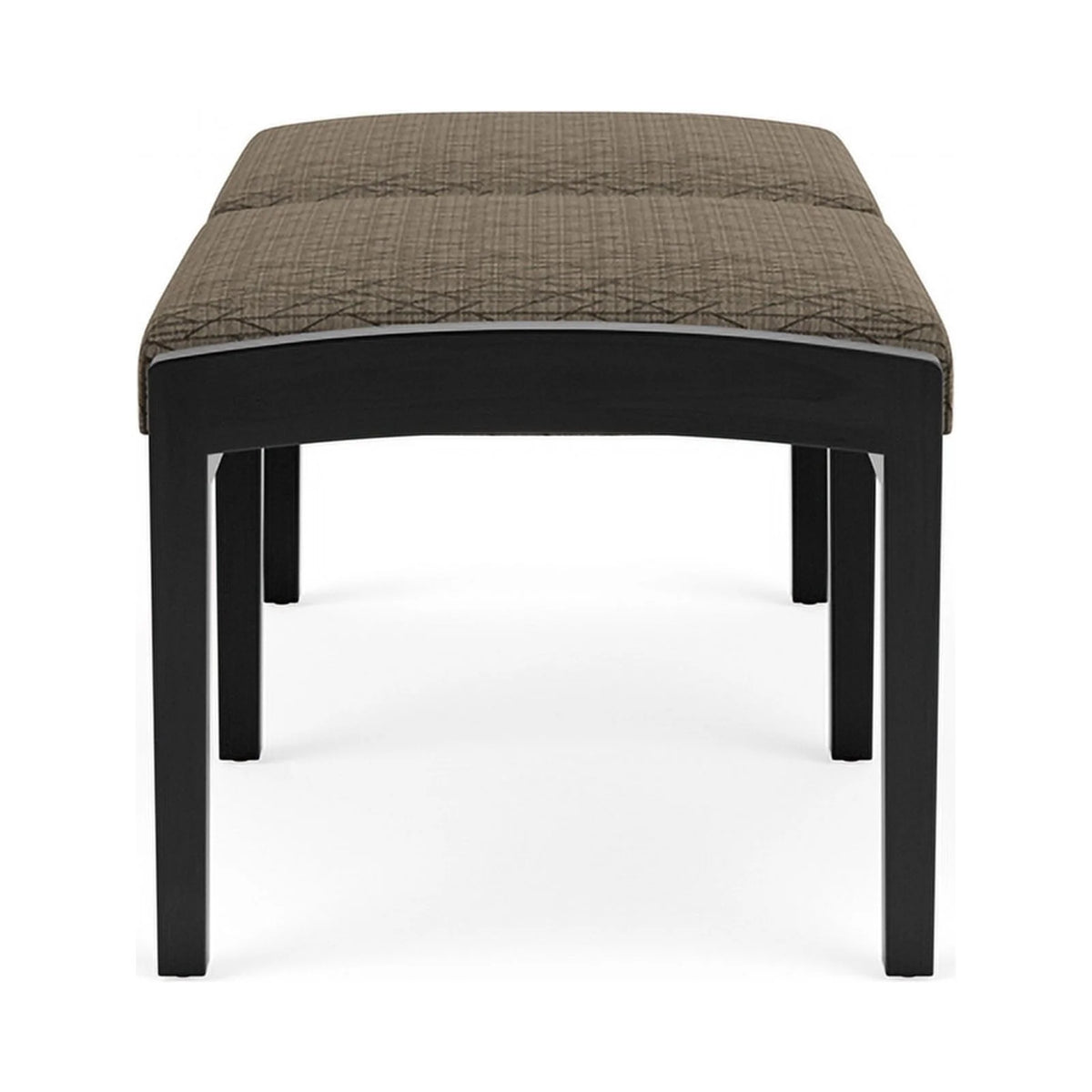 Wood 2-Seat Fabric Reception Bench S498