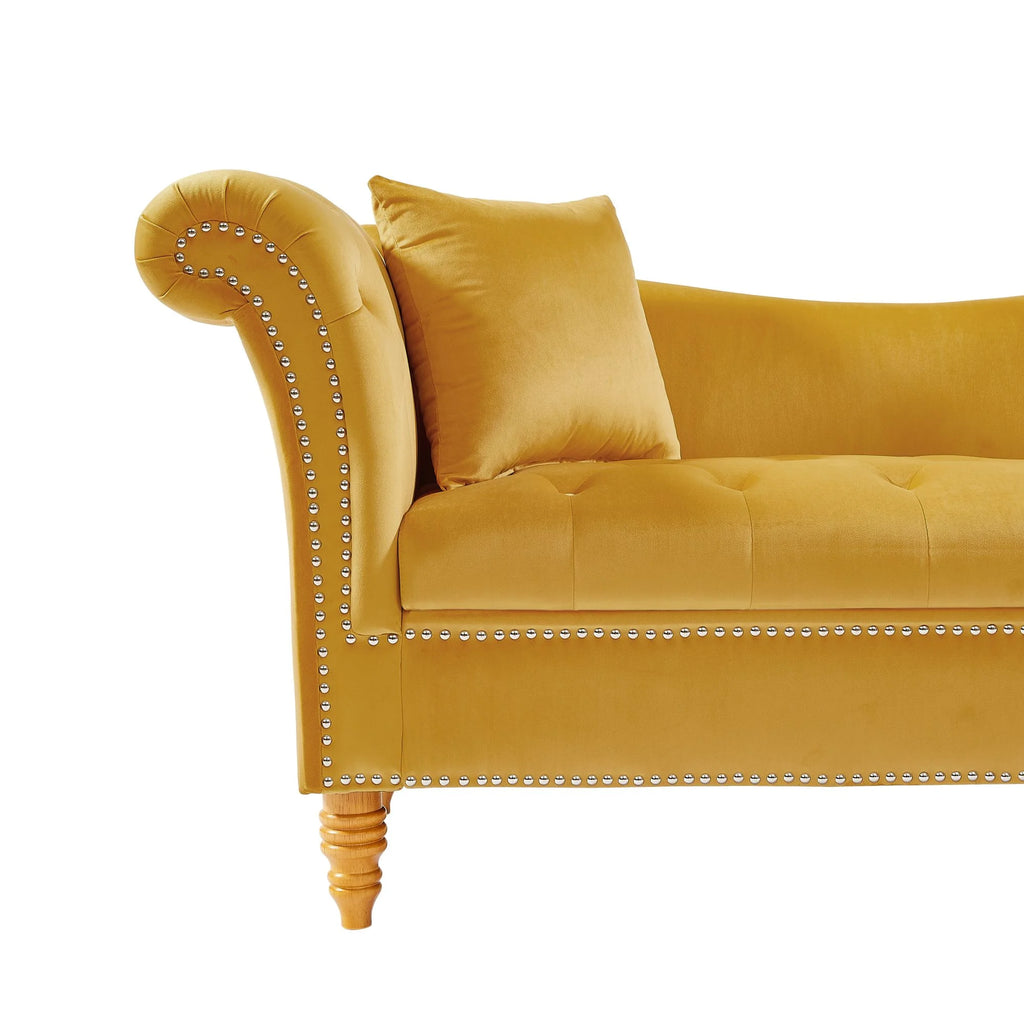 Velvet U Shape Backrest Sofa with Storage J858178