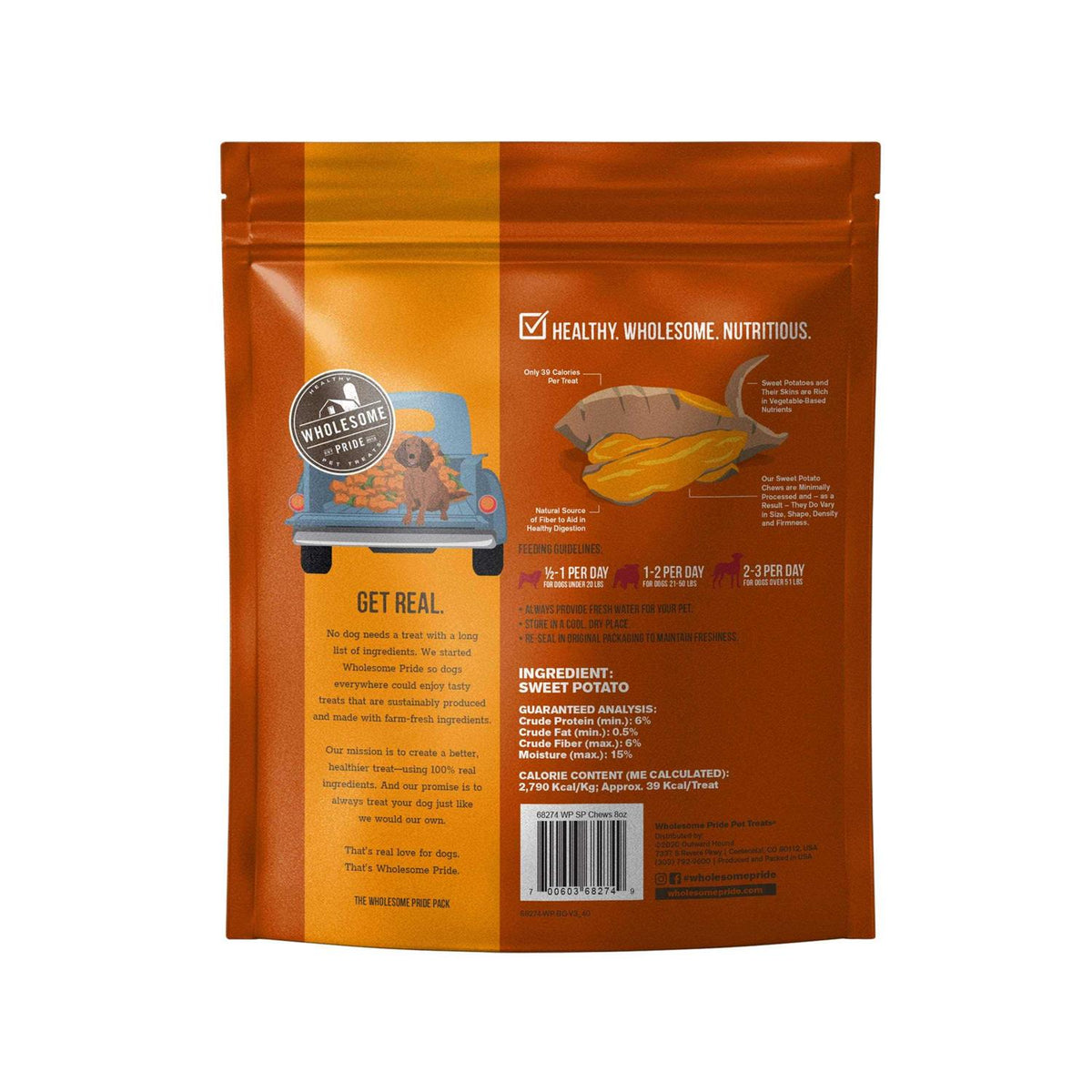 Sweet Potato Chews Dog Treats A51784
