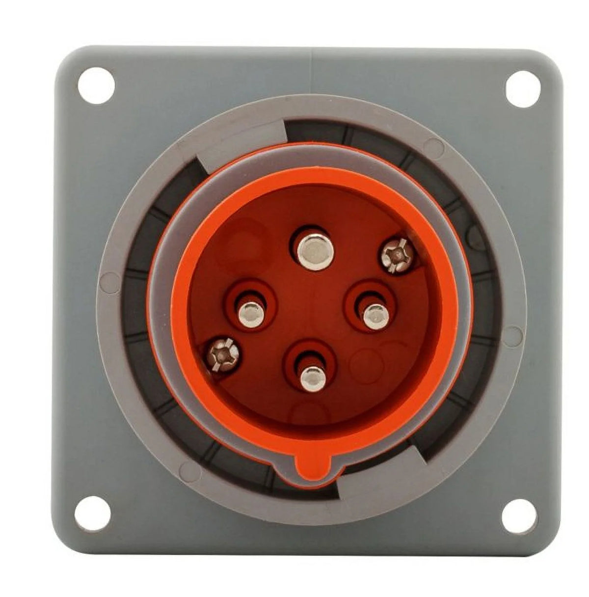 Pin and Sleeve Inlet, Orange, 20A, 125/250V N568