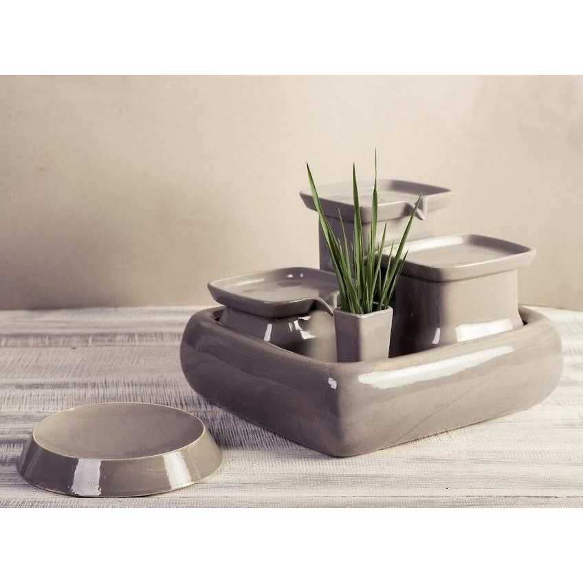 Ceramic Cat Water Fountain J8376
