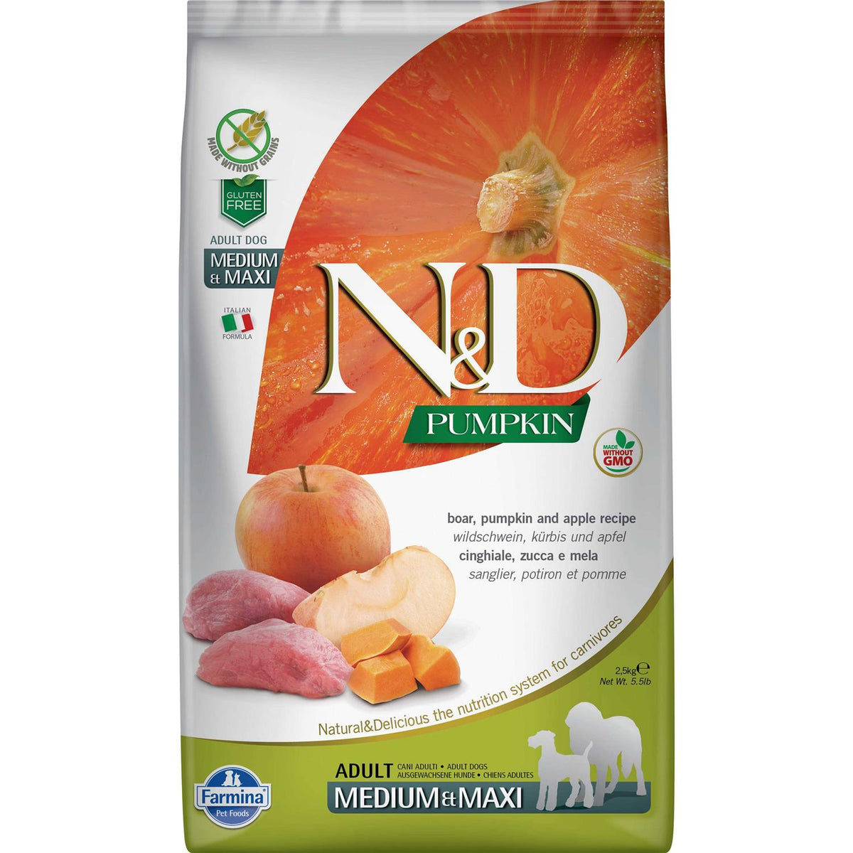 Pumpkin Boar & Apple Adult Dog Dry Food S628