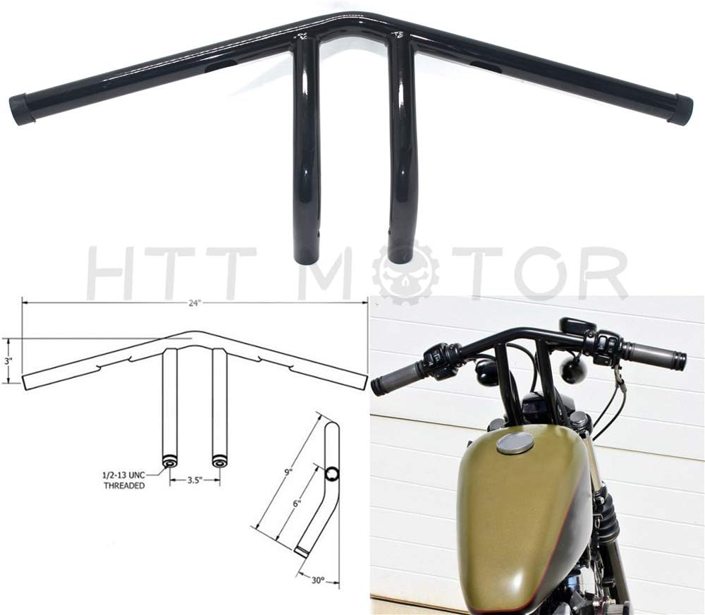Black Hollow Out Handlebars A6800