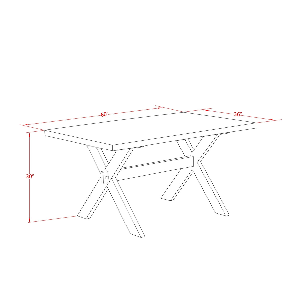 7 Piece Dining Table Set with 6 Padded Chairs V287