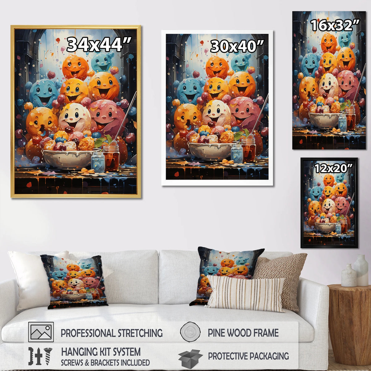 Pop Art Floater Framed Wall Art Prints D631