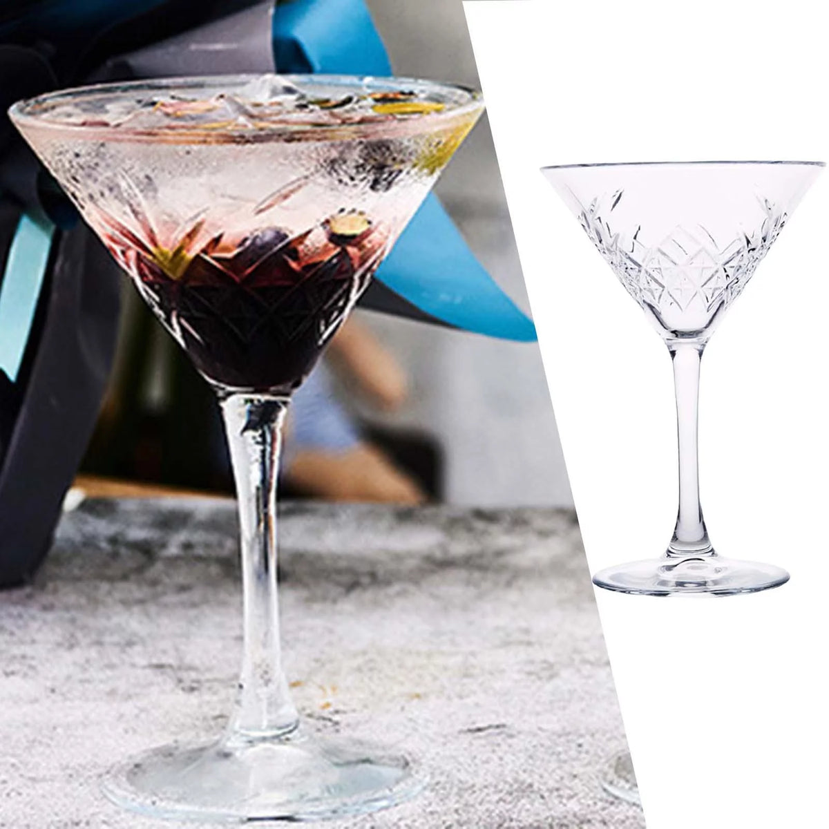 Engraved Cocktail Glasses 230ml U80612