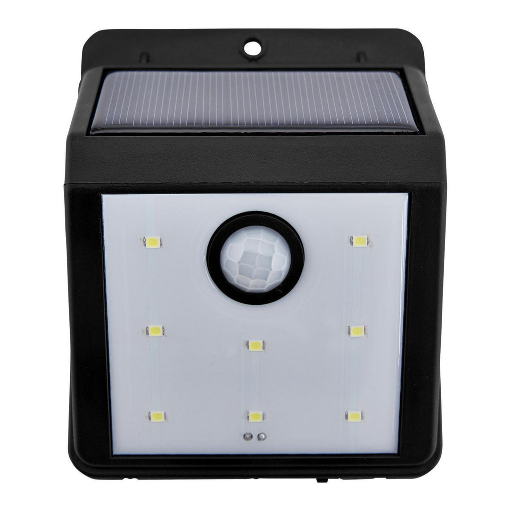 115 Lumen Wall-Mount Solar Security Light, Black I240835
